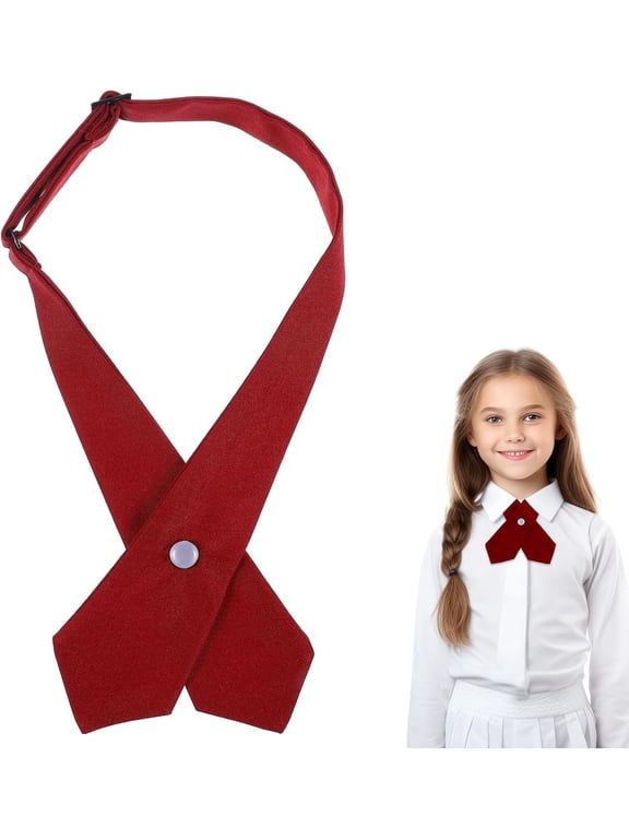 Uniform Girls Tie, Adjustable Tie, Tie for Girl Boy School Uniform