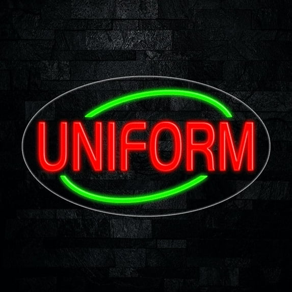 Uniform LED Neon Sign 28"L x 16"H #34313