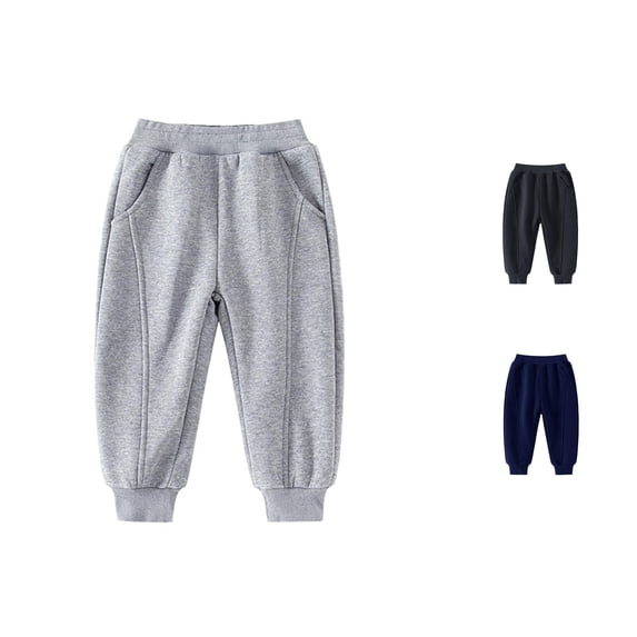 Uniform Pants for Girls Boys Casual Jogger Pants for Everyday Outdoor Sweatpants Boys Pants Boys Girls Casual Jogger Pants for Everyday Outdoor Sweatpants Grey 3-4 Years