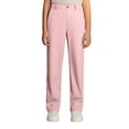 thumbnail image 1 of Uniform Pants for Girls Skinny Pants Stretch Pants with Pockets Straight Pants Girls Pink Uniform Pants Back To School Outfits for Teen Girls Kid Girls Pants Size 5-6 Years, 1 of 5