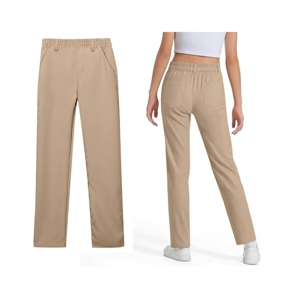 Uniform Pants for Girls Skinny Pants Stretch Pants with Pockets Straight Pants Khaki Pants for Girls Back To School Clothes Kids Clothes for Teen Girls 7-8 Years