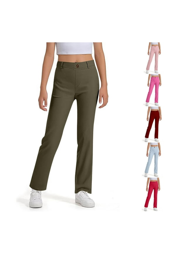 Uniform Pants for Girls Children's Place Comfortable Waistband Pants School Uniform for Girls Pants Size 5 6