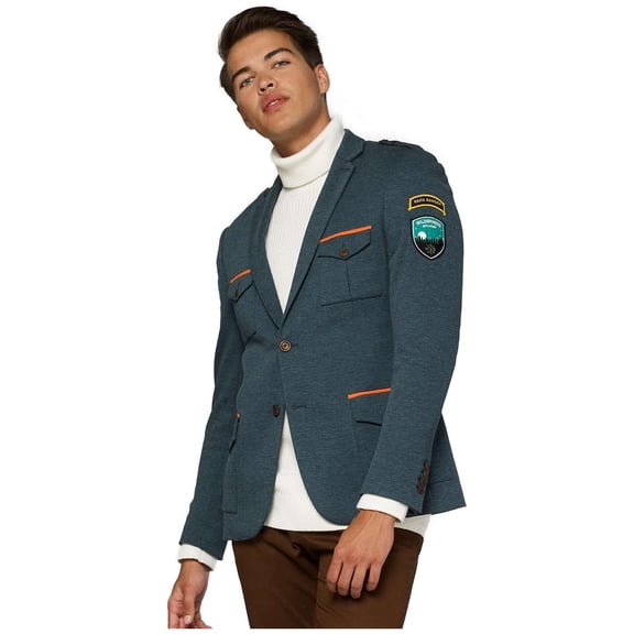 OppoSuits Deluxe Men's Blazers Uniform - Park Ranger - Forest Green - US 42 Green