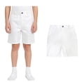 thumbnail image 1 of Uniform Shorts Boys Straight Pants with Pockets Casul White Shorts Boys Back To School Outfits Boys' Shorts, 1 of 4