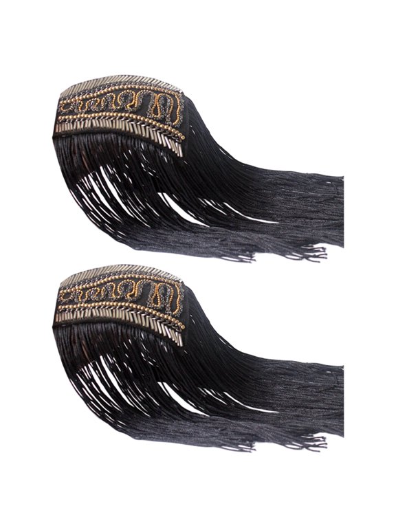 Uniform Shoulder Epaulet Tassels Fringed Epaulette For Uniform Jackets Cosplay Costume Handbag Hat Clothing Accessories