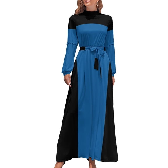 Uniform Skant Minidress Scifi Cosplay in Blue Long Dress dress for women summer Long dress