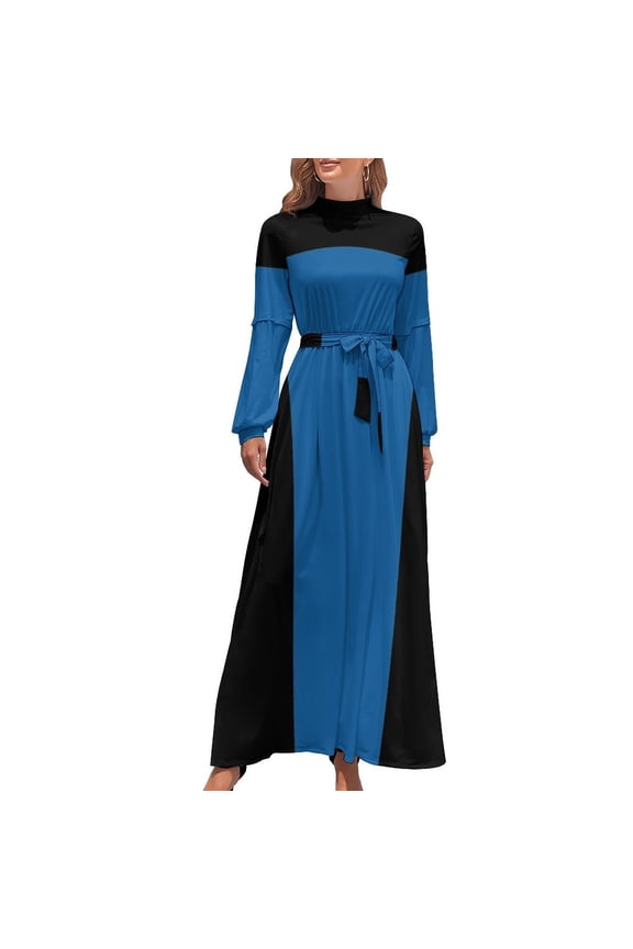 Uniform Skant Minidress Scifi Cosplay in Blue Long Dress dress for women summer Long dress