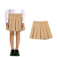 thumbnail image 1 of Uniform Skirt for Girls Pleated Skirt for Girls Beige School Uniforms Girls Clothes Size 17-18 Years, 1 of 8