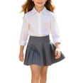 thumbnail image 1 of Uniform Skirts for Girls 5t, Girl School Uniform Pleated Scooter Skirt with Under Shorts Pull On Elastic Waist Skirt Preppy Clothes, Back To School Clothes, 1 of 4