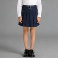 thumbnail image 1 of Uniform Skirts Pleated Skirt Navy Girl School Uniform Back To School Outfits for Girls 16-17 Years, 1 of 4