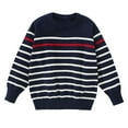 thumbnail image 1 of Uniform Sweaters for Boys Navy Toddler Girl Boy Knit Sweater Round Neck Long Sleeve Pullover Sweatshirt Fall Winter Clothes Cute Sweatshirts for Teens, 1 of 3