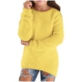 thumbnail image 1 of Uniform Sweaters For Girls Clothing 4-16 Girls Cable Knit Sweaters Kids Fall Fashion Puff Sleeve Ribbed Cuffs Crewneck Clothes 5-14 Years, 1 of 5