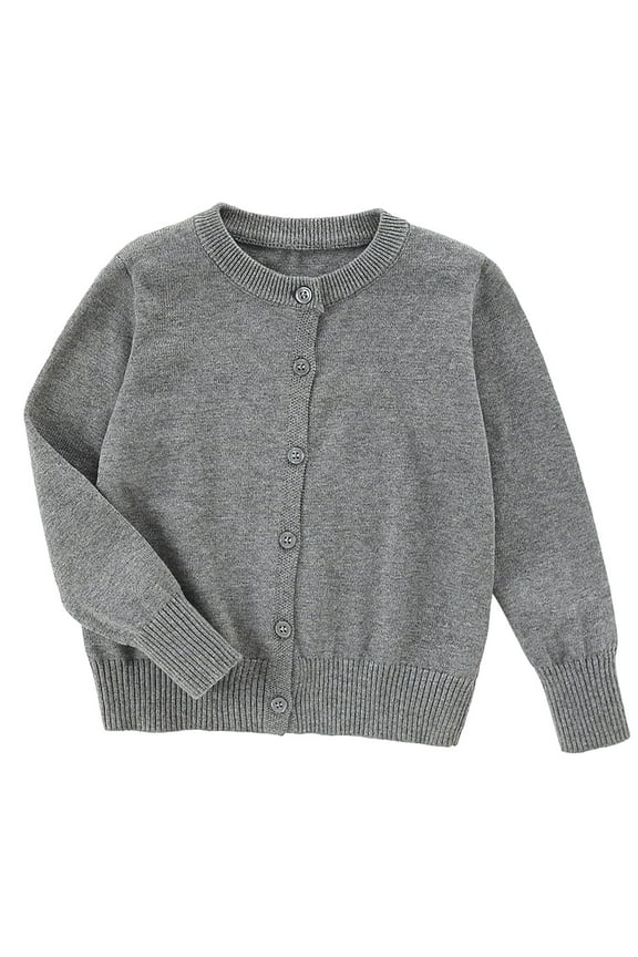 Uniform Sweaters for Girls Clothing 4-16 Toddler Baby Girl Boy Cardigan Long Sleeve Button Knit Sweater Fall Winter Knitwear Jacket Warm Solid Outfit Clothes