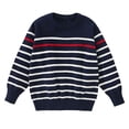thumbnail image 1 of Uniform Sweaters for Boys Navy Girl Boy Toddler Knit Sweater Cute Round Neck Long Sleeve Blouse Pullover Oversized Sweatshirt Warm Kids Tops, 1 of 3