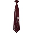 Pre Tied Punk Tie with Rhinestones Metal Chain for Women Girls for ...