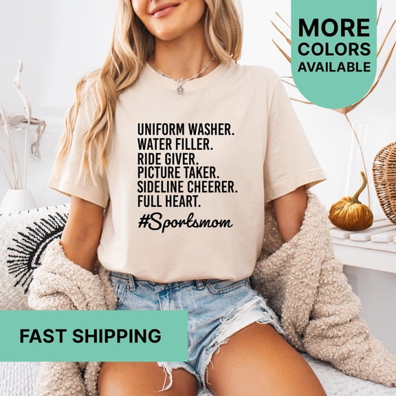 Uniform Washer Shirt, Water Filter Shirt, Ride Giver Shirt, Picture Taker Shirt, Sideline Cheerer Shirt, Full Heart Shirt, Sportsmom Shirt TSHIRT All Size S-5XL