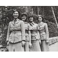 thumbnail image 1 of Uniformed Women Of The British Military Services During World War 2. They Are Members Of The Cairo Amateur Dramatic And Musical Society Who Entertain Troops At The Royal Opera House History (24 x 18), 1 of 1