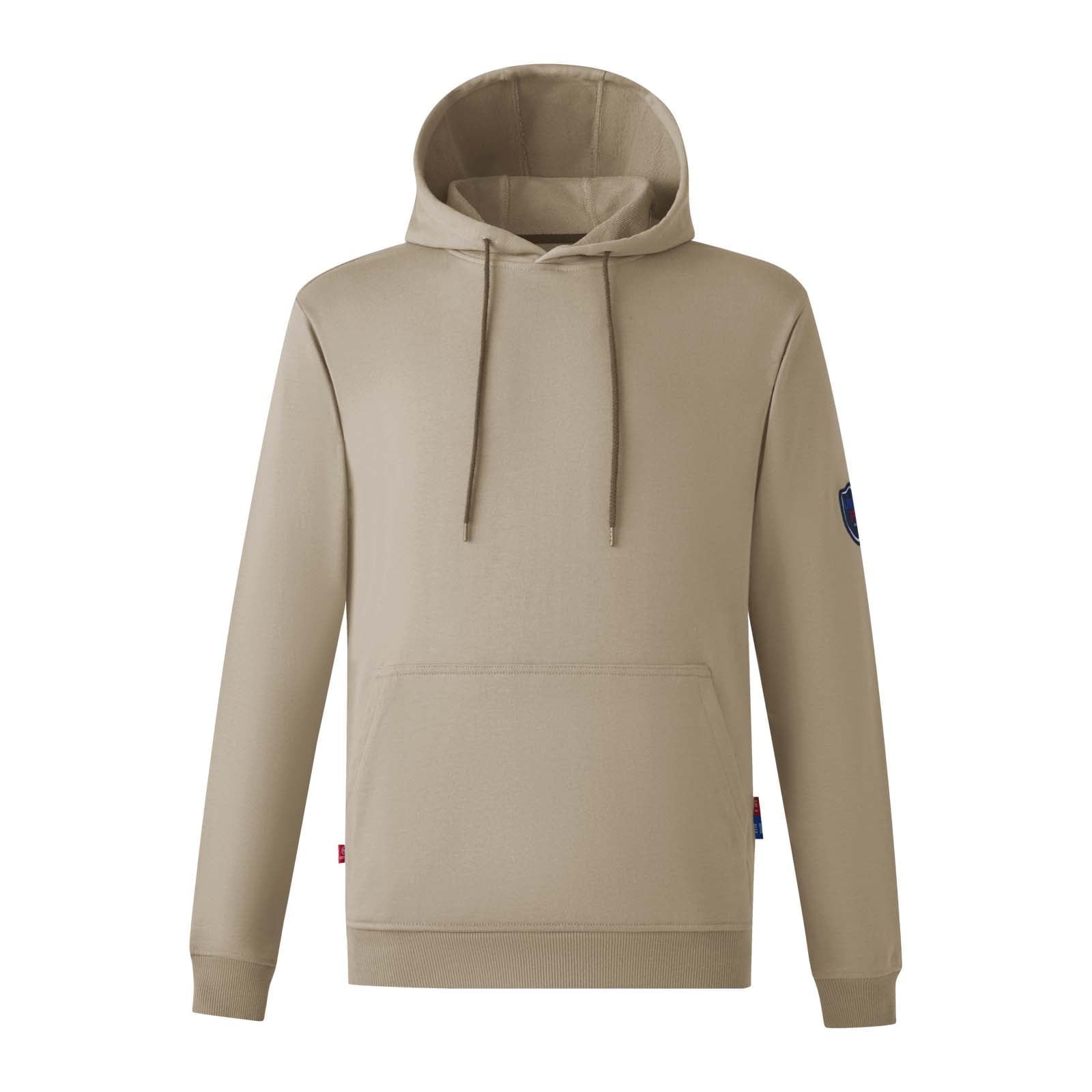 UNIFU FR Hooded Pullover Shirts Flame Resistant 12OZ Heavyweight Men’s 100% C Long Sleeve Welding Sweatshirt NFPA2112/CAT2