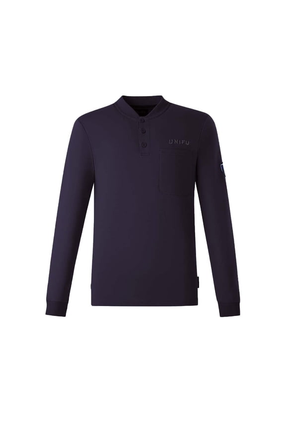 FR Shirts for Men Long Sleeve Flame Resistant 7OZ Lightweight Welding 100% Cotton Henley Shirt NFPA2112/CAT2