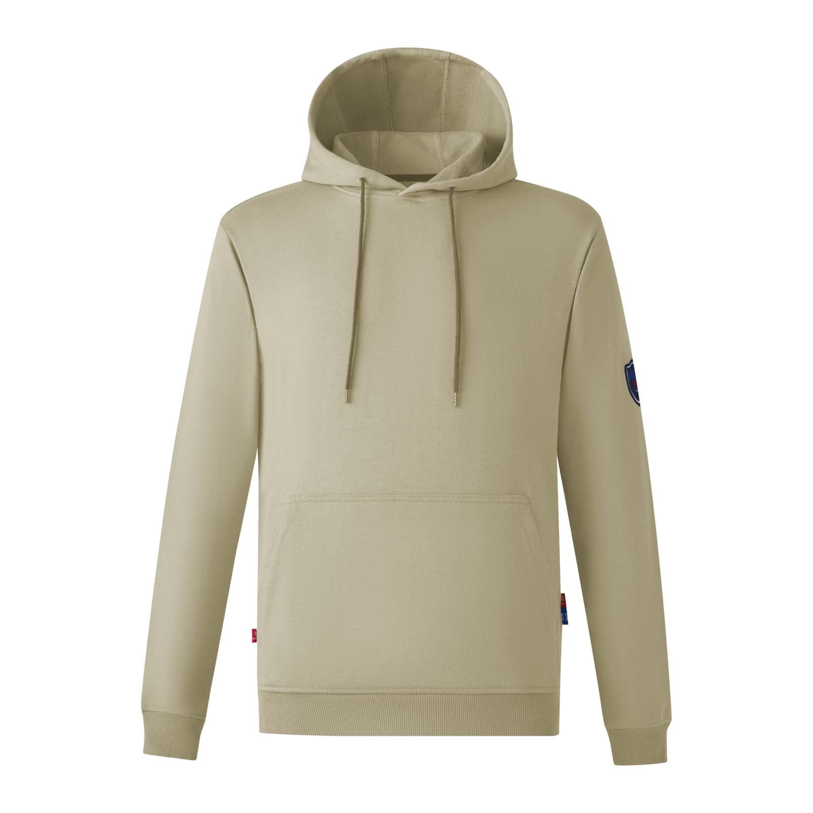 UNIFU FR Hooded Pullover Shirts Flame Resistant 12OZ Heavyweight Men’s 100% C Long Sleeve Welding Sweatshirt NFPA2112/CAT2