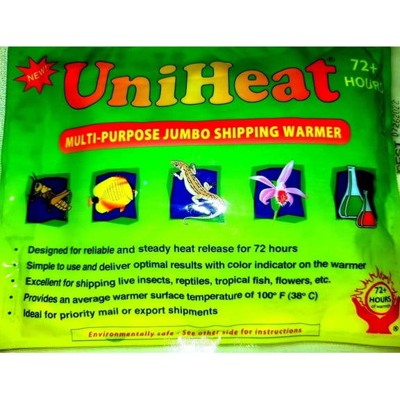 Uniheat 10 Pack 72 Hour Heat Pack - for Baby Chicks, Plants, Fish and Retiles