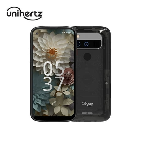 Unihertz Jelly Max, The Smallest 5G Android 14 Postpaid Smartphone 66W 100MP Panda Glass NFC OTG (Support T-Mobile & Verizon only)
