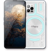 Unihertz Luna, 8GB 256GB Transparent Back Designed Light-Emitting 4G Smartphone 108MP 5000 mAh Android 12 Phone White