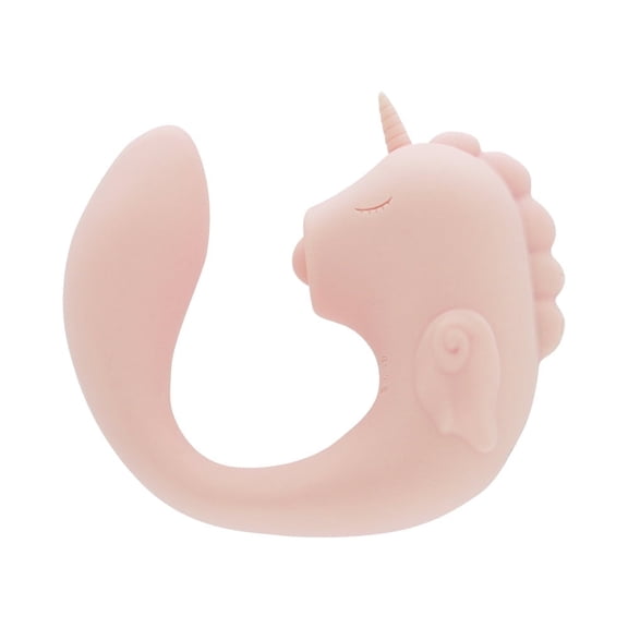 Unihorn Coral Throb C Horse Rechargeable Silicone G-Spot Vibrator, Pink