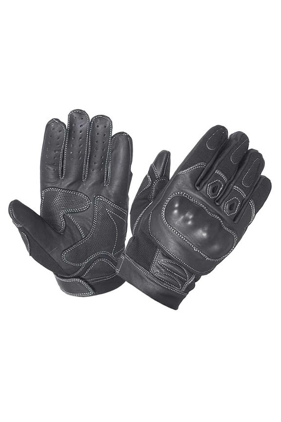 Unik International Mens Full Finger Leather Gloves