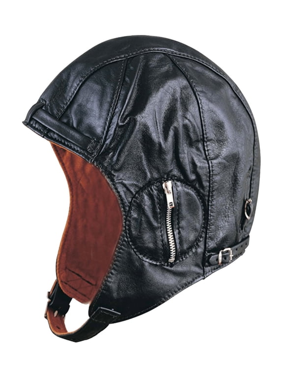 Mens Leather Aviator Hat
