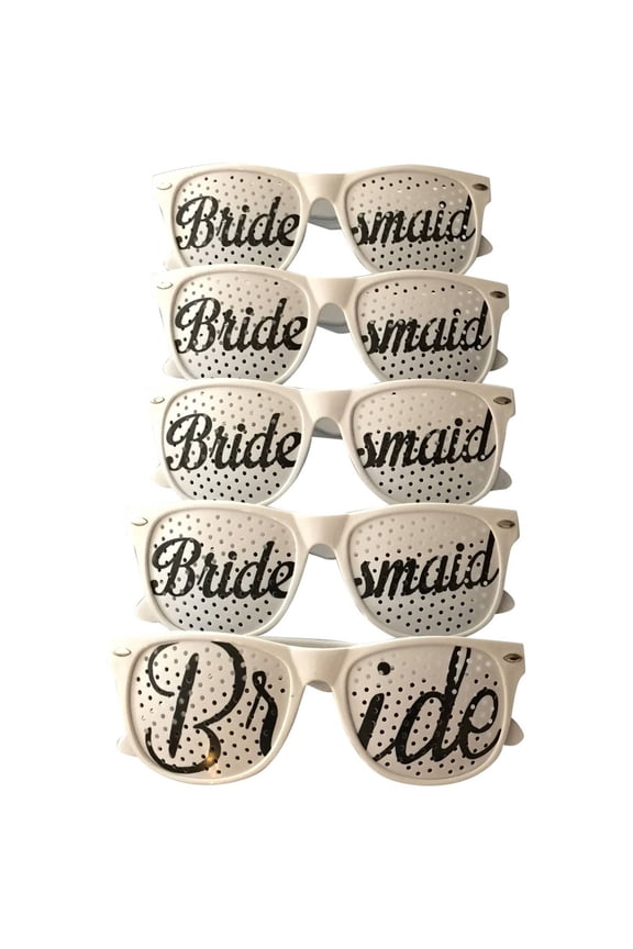 Brides Wedding Party Sunglasses, Set of 5