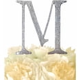 thumbnail image 1 of Unik Occasions Collection Rhinestone Wedding Cake Topper, Silver, 1 of 7