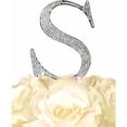 thumbnail image 1 of Unik Occasions Collection Rhinestone Wedding Cake Topper, Silver, 1 of 7