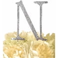 thumbnail image 1 of Unik Occasions Collection Rhinestone Wedding Cake Topper, Silver, 1 of 7
