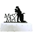 thumbnail image 1 of Unik Occasions "Mr. and Mrs." Silhouette Acrylic Cake Topper, 1 of 2