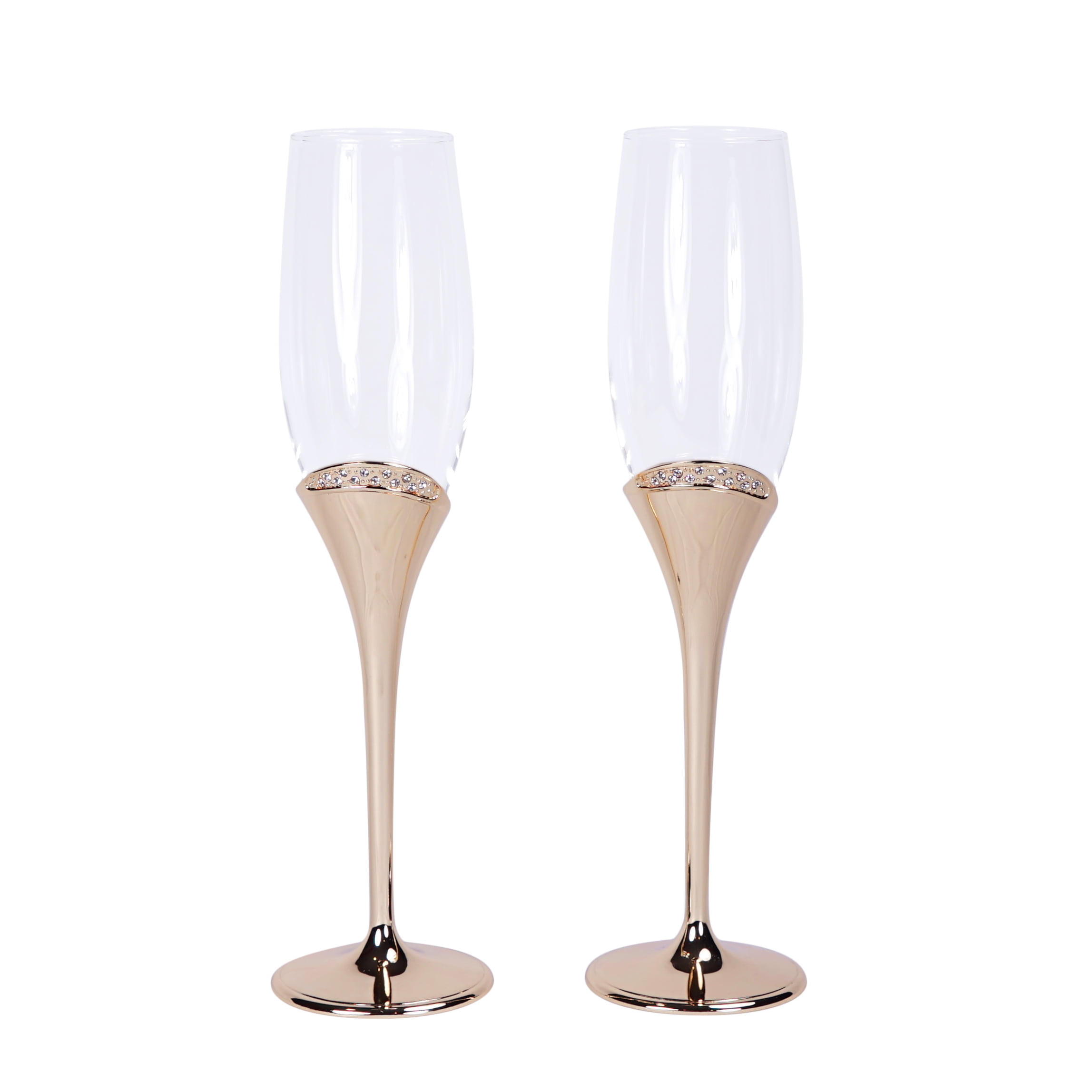 Unik Occasions Regal Collection Toasting Flutes in Gold