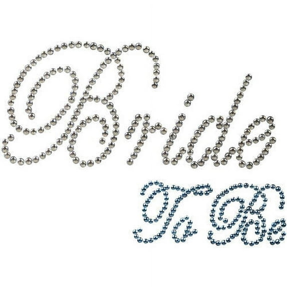 Unik Occasions Rhinestone Bride to Be Sticker, Clear