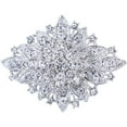 thumbnail image 1 of Unik Occasions 5H083S Silver Rhinestone Brooch, 1 of 2