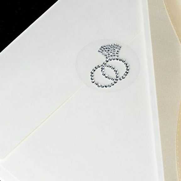 Unik Occasions Rhinestone Double Ring Envelope Seal