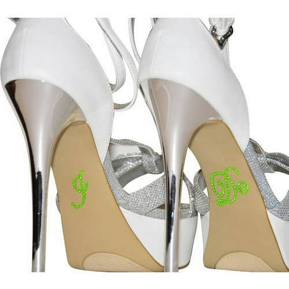 Unik Occasions Rhinestone I Do Classic Wedding Shoe Stickers, Baby Blue