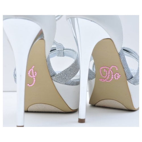 Unik Occasions Rhinestone I Do Classic Wedding Shoe Stickers