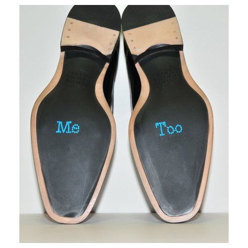 Unik Occasions Rhinestone Me Too Script Wedding Shoe Stickers