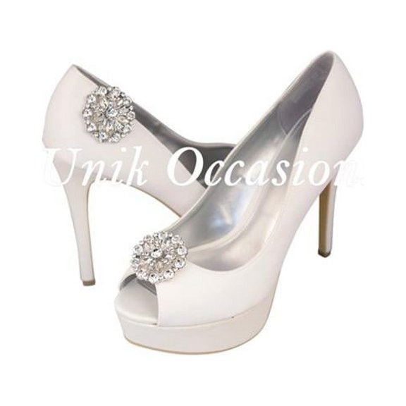 Unik Occasions Set of 2 Rhinestone Shoe Buckles, 1002