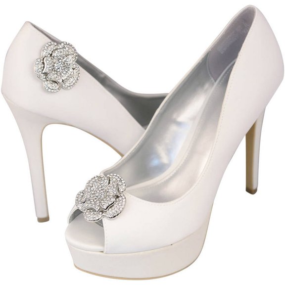 Unik Occasions Set of 2 Rhinestone Shoe Buckles, 1042