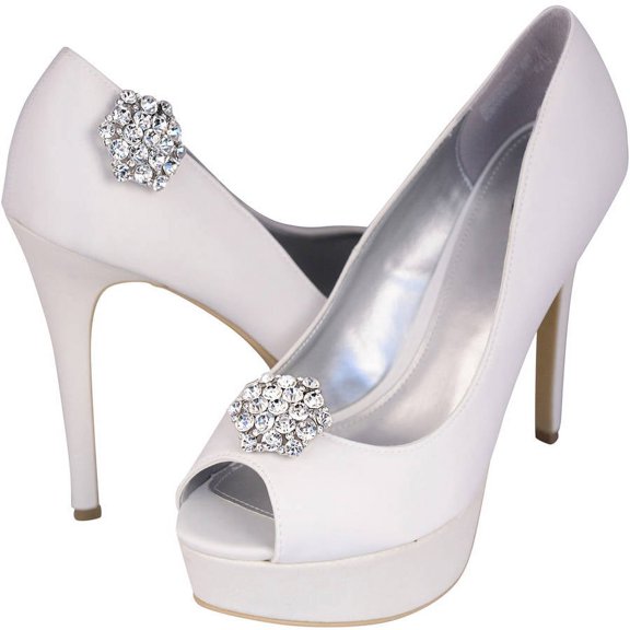 Unik Occasions Set of 2 Rhinestone Shoe Buckles, 1043