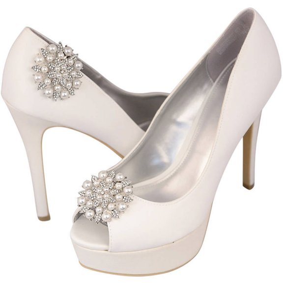 Unik Occasions Set of 2 Rhinestone Shoe Buckles, 1058