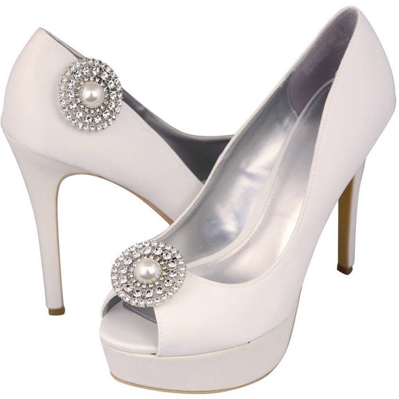 Unik Occasions Set of 2 Rhinestone Shoe Buckles, 2778