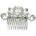 thumbnail image 1 of Unik Occasions Silver Rhinestone and Pearl Leaf and Vine Bridal Comb, 1 of 2
