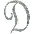 thumbnail image 1 of Unik Occasions Sparkling Collection Crystal Rhinestone Monogram Cake Topper - Letter D, Large, Silver, 1 of 2
