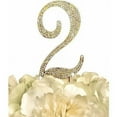 thumbnail image 1 of Unik Occasions Sparkling Collection Monogram Cake Topper, Number, Gold, 1 of 2
